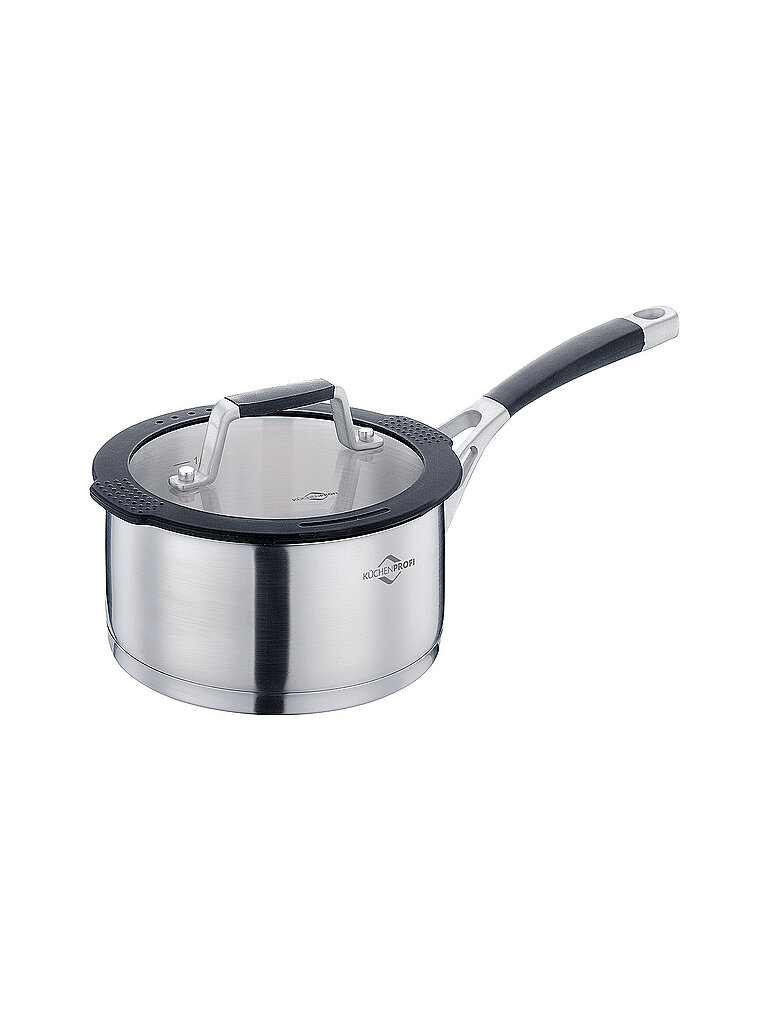 KÜCHENPROFI Stielkasserolle COMO 16cm/1,5l Edelstahl silber