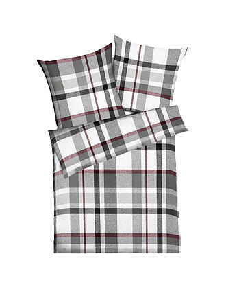 KAEPPEL | Flanell Bettwäsche MADRAS KARO 70x90cm/140x200cm Rubin