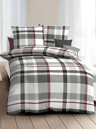 KAEPPEL | Flanell Bettwäsche MADRAS KARO 70x90cm/140x200cm Rubin