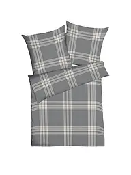 KAEPPEL | Flanell Bettwäsche 70x90cm/140x200cm PURE Gruen | Grau