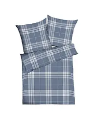 KAEPPEL | Flanell Bettwäsche 70x90cm/140x200cm PURE Gruen | Dunkelblau