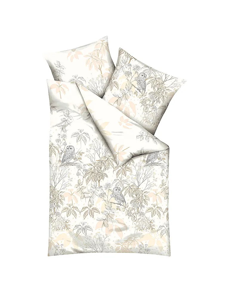 KAEPPEL | Flanell Bettwäsche 70x90cm/140x200cm SCHNEEEULE Natur | Beige
