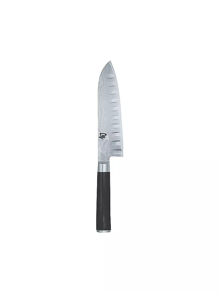 KAI | Santukomesser mit Kullenschliff "Shun Classic" 18cm | silber