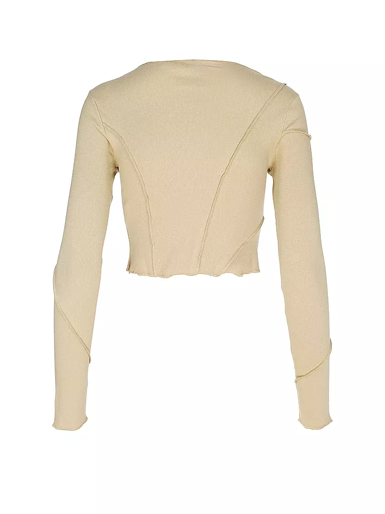 KARL KANI | Langarmshirt Cropped Fit | beige