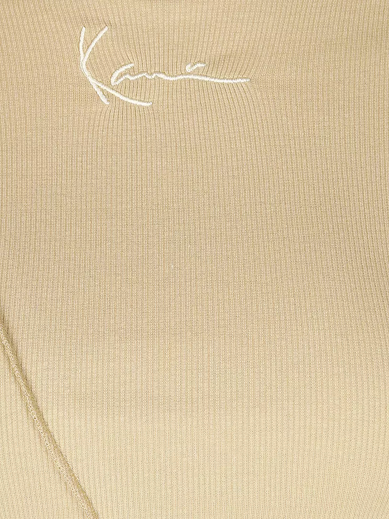 KARL KANI | Langarmshirt Cropped Fit | beige
