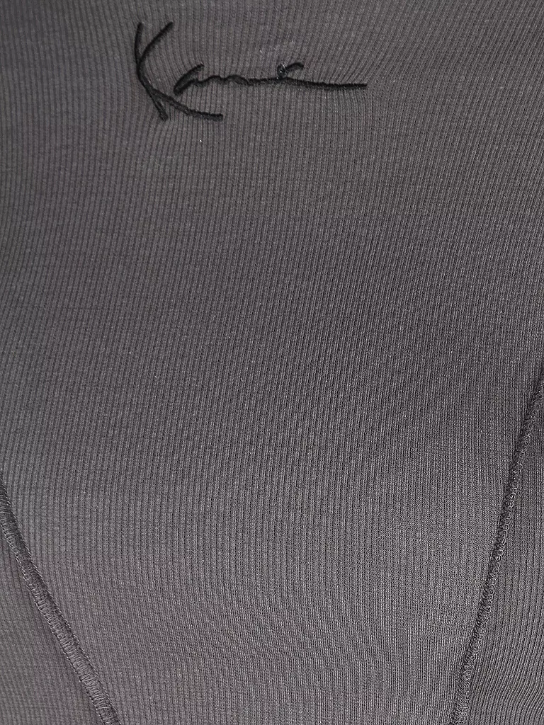 KARL KANI | Langarmshirt Cropped Fit | grau