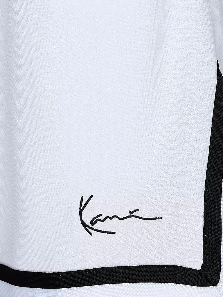 KARL KANI | Shorts SIGNATURE MESH | weiss
