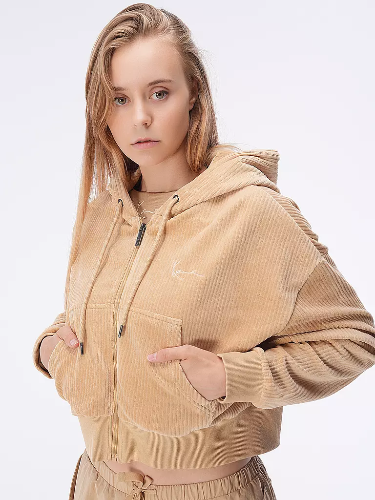 KARL KANI | Sweatjacke | beige