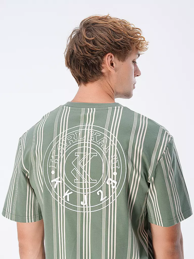 KARL KANI | T-Shirt  | dunkelgrün