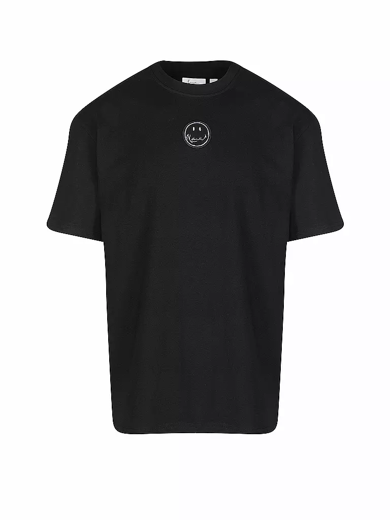 KARL KANI | T-Shirt SIGNATURE SMILEY® | schwarz
