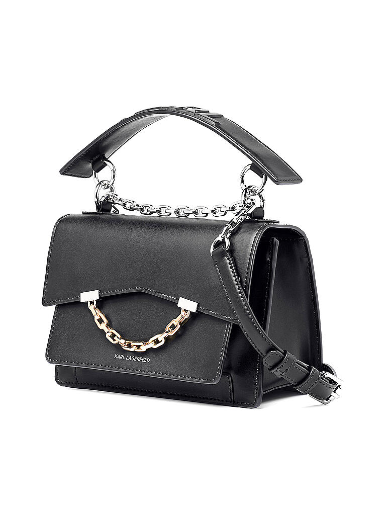 KARL LAGERFELD | Ledertasche - Umhängetasche K/Karl Seven | schwarz