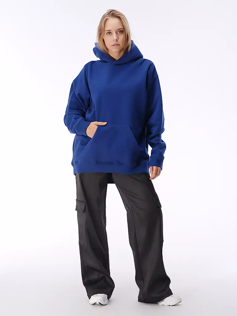 KARO KAUER | Kapuzensweater - Hoodie Oversized Fit | blau