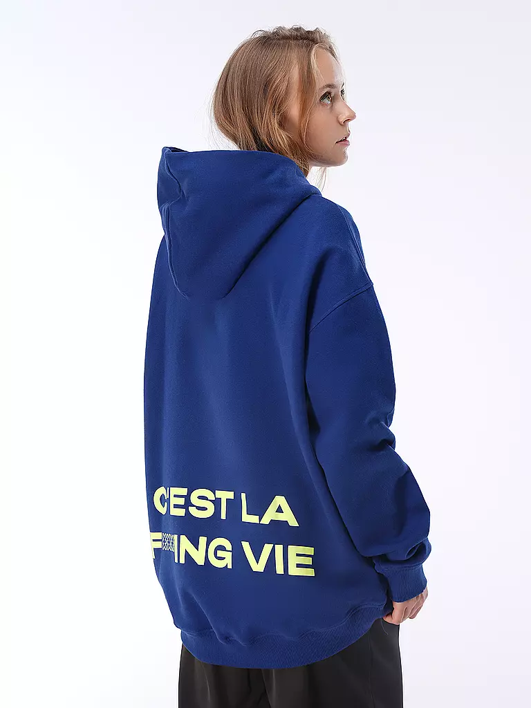 KARO KAUER | Kapuzensweater - Hoodie Oversized Fit | blau