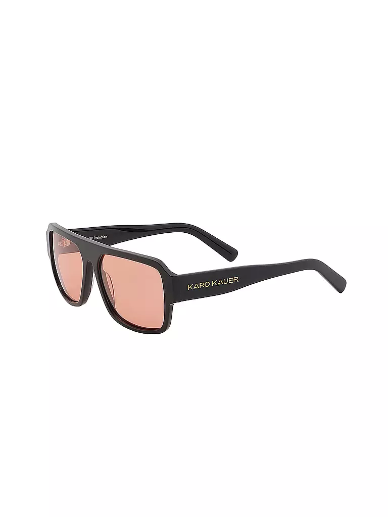 KARO KAUER | Sonnenbrille RETRO ORANGE | schwarz