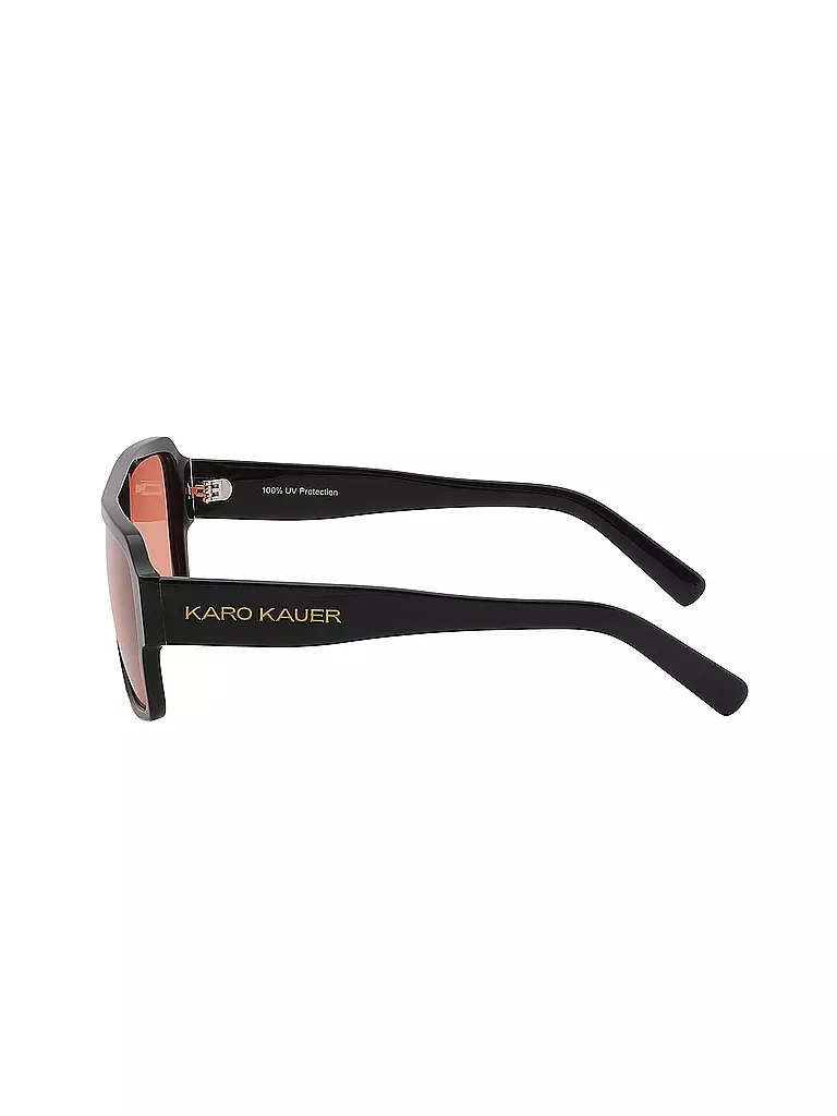 KARO KAUER | Sonnenbrille RETRO ORANGE | schwarz