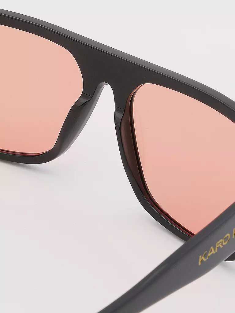 KARO KAUER | Sonnenbrille RETRO ORANGE | schwarz