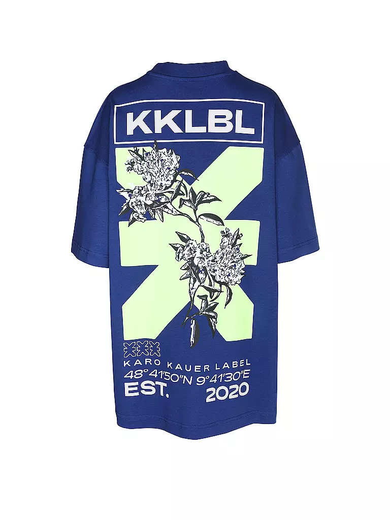KARO KAUER | T-Shirt Oversized Fit | blau