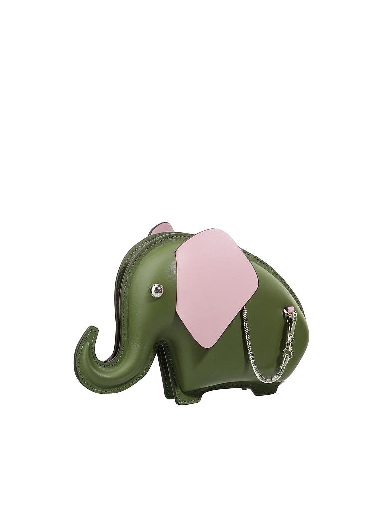 KATE SPADE | Ledertasche - Minibag "Tiny Elephant" | grün