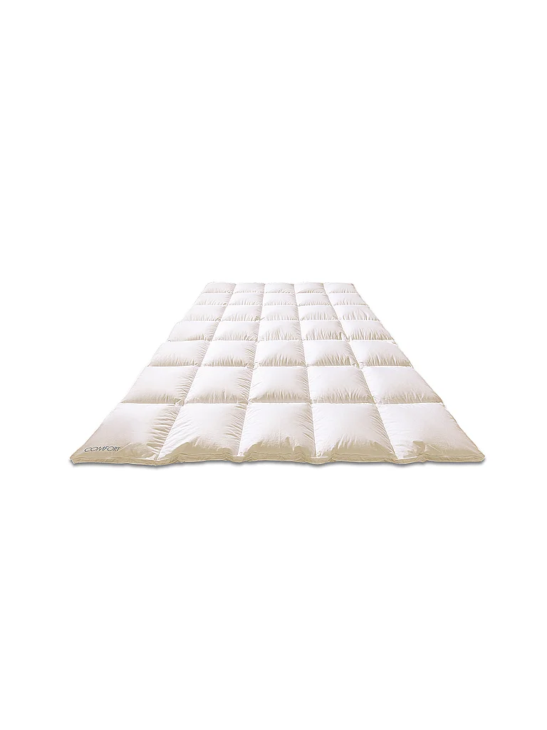 KAUFFMANN Couette à carreaux en duvet 200x200cm COMFOFT Blanc blanc