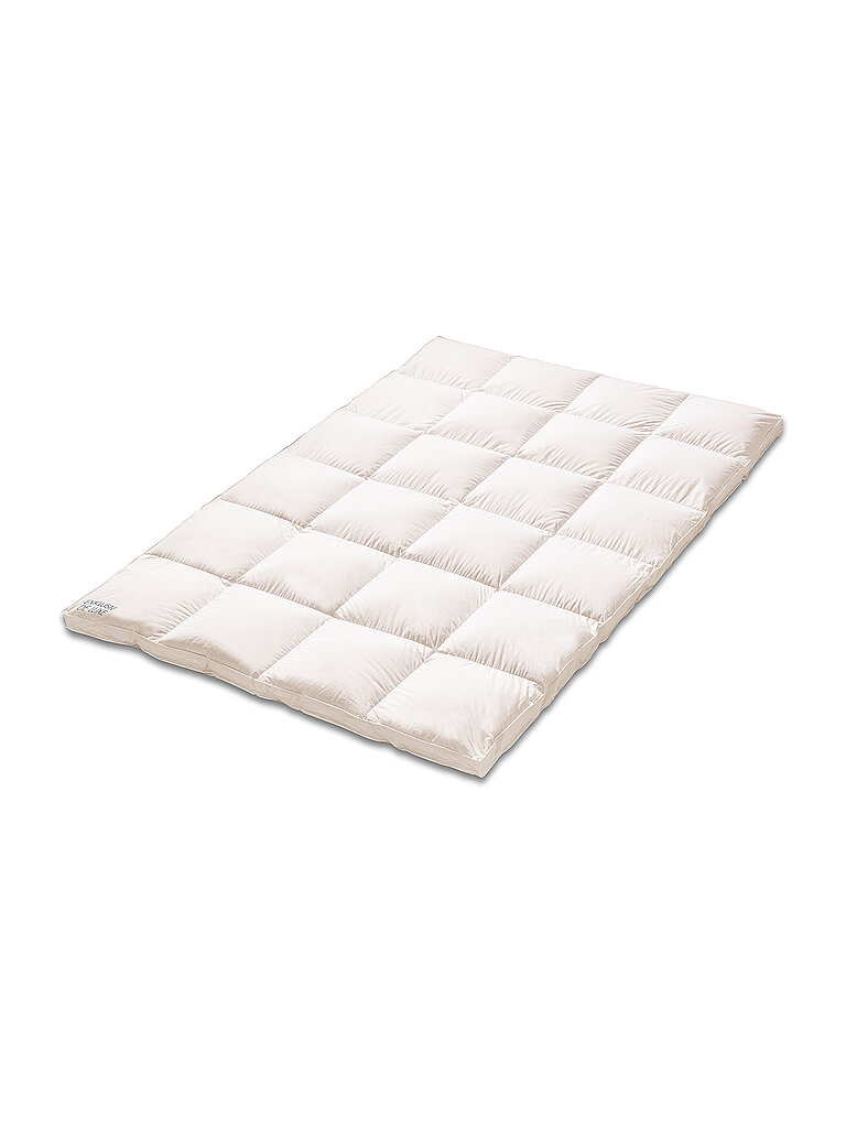 KAUFFMANN Daunendecke 140x200cm EXKLUSIV DE LUXE Warm Weiss  weiss