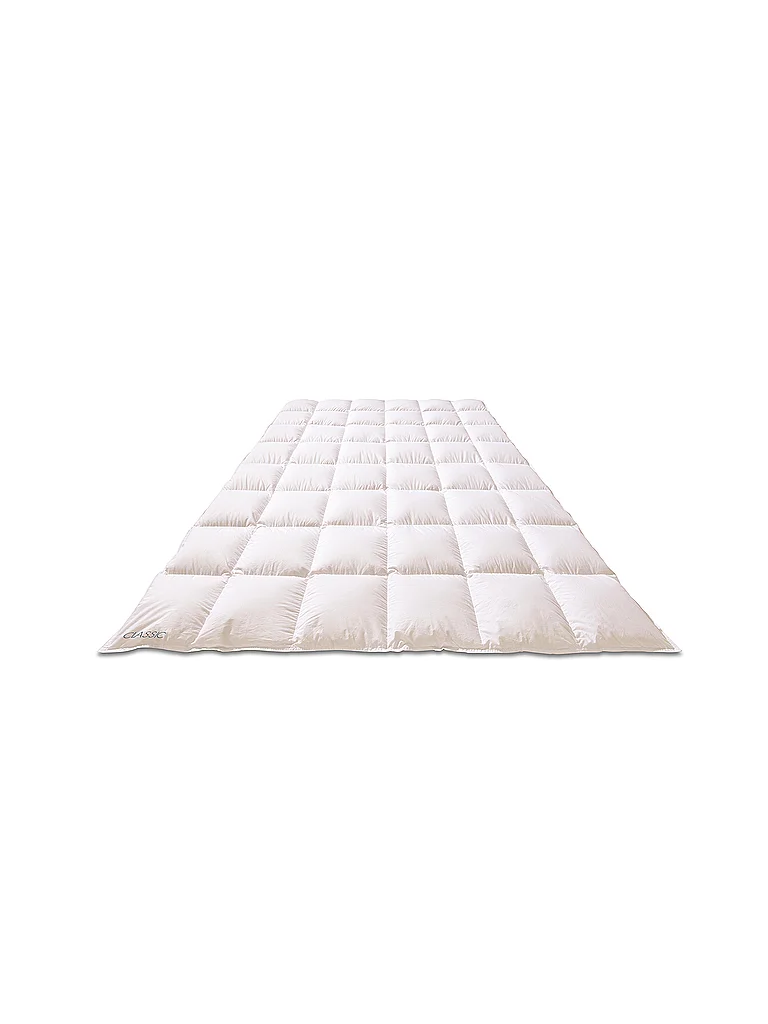 KAUFFMANN Edredón de plumón 140x220cm CLASSIC Medium Blanco blanco