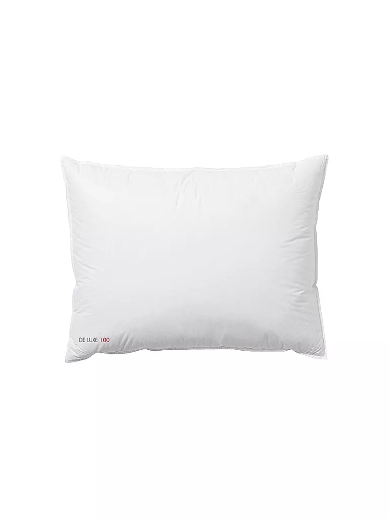 KAUFFMANN | Kissen "De Luxe 100" 60x80cm (550g Extra weich) | weiss