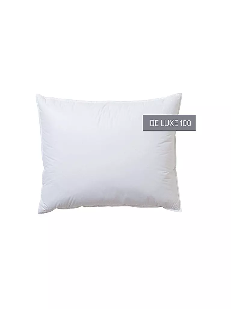 KAUFFMANN | Kissen "De Luxe 100" 70x90cm (550g Extra weich) | weiss