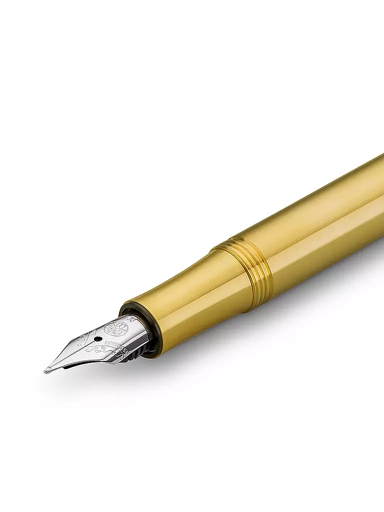 KAWECO | Füllhalter Liliput Messing Medium Braun | senf