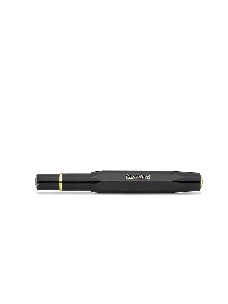 KAWECO | Füllhalter Piston Sport Classic Black/Gold F | schwarz