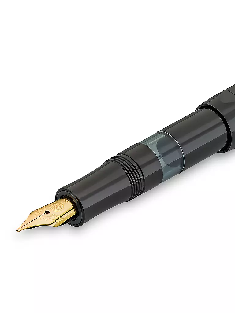 KAWECO | Füllhalter Piston Sport Classic Black/Gold F | schwarz