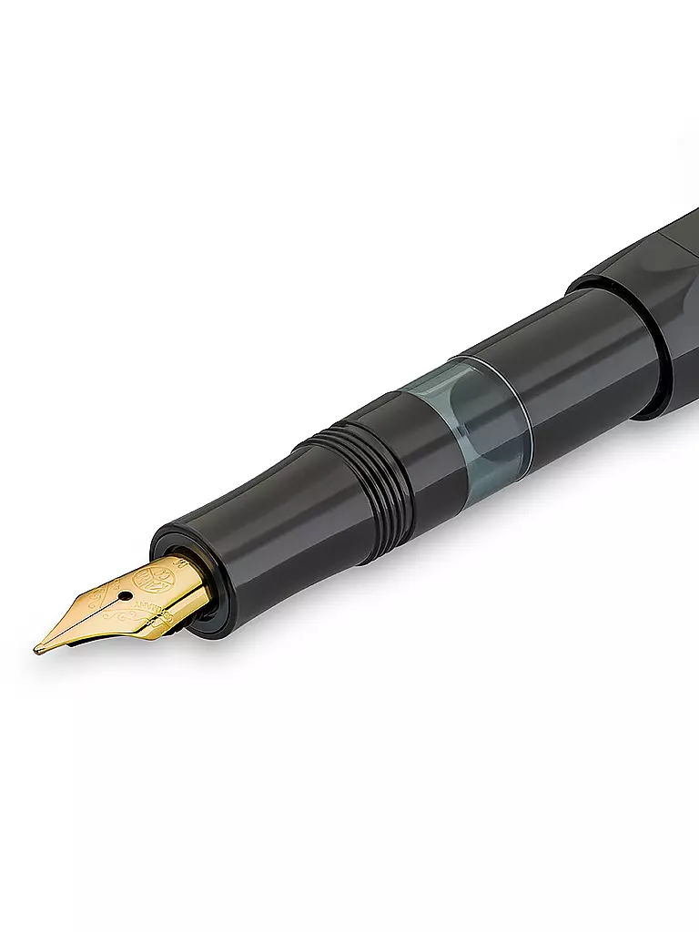 KAWECO | Füllhalter Piston Sport Classic Black/Gold M | schwarz