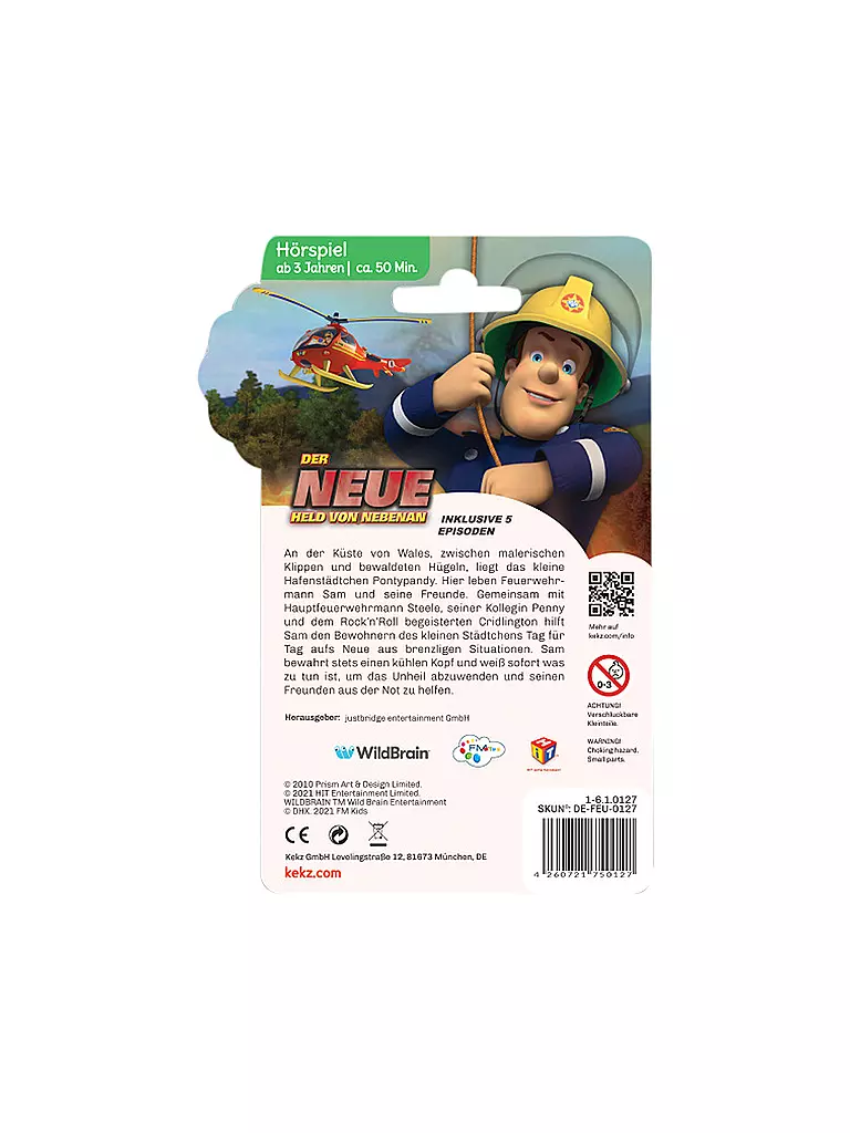 KEKZ | Audiochip - Feuerwehrmann Sam - Der neue Held von nebenan  | keine Farbe