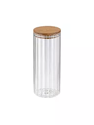 KELA | Vorratsdose DOROTHEA 1,1l Glas / Ahorn | transparent