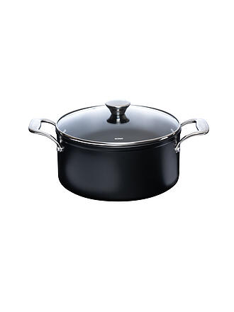 KELOMAT | Fleischtopf mit Glasdeckel 24cm/5,0l NUOVO Keramik/Antihaft 