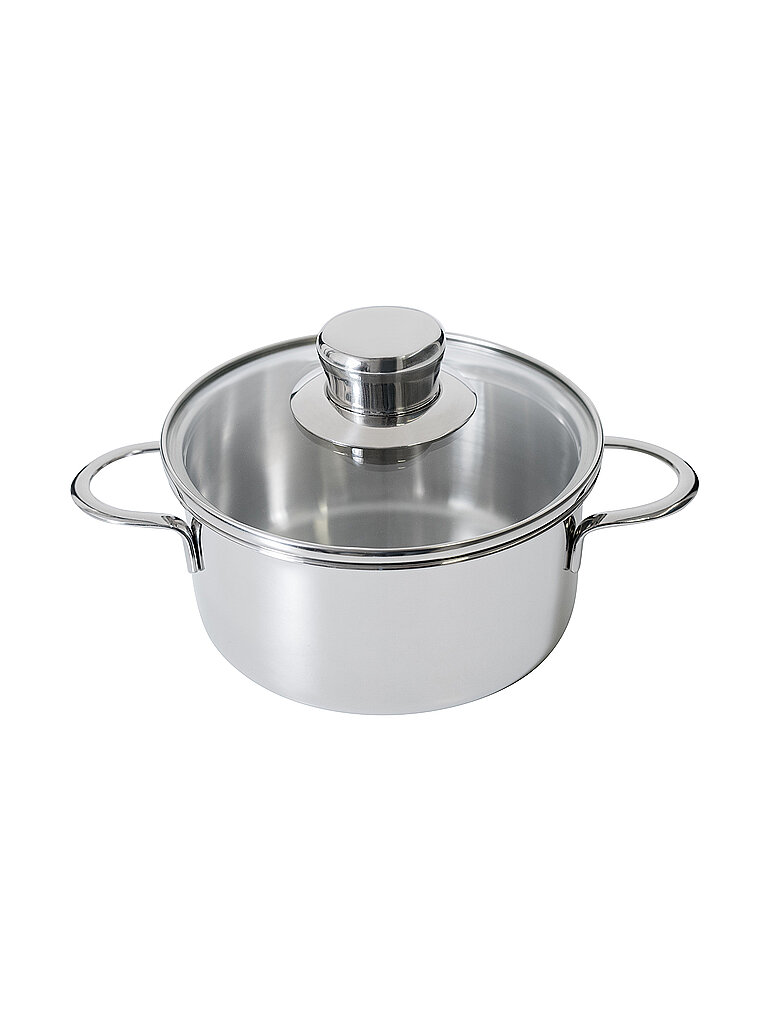 Kelomat, 1964-323, Mini Bratentopf mit Deckel, Durchmessser 14cm, Inhalt 1,0 Liter, Edelstahl