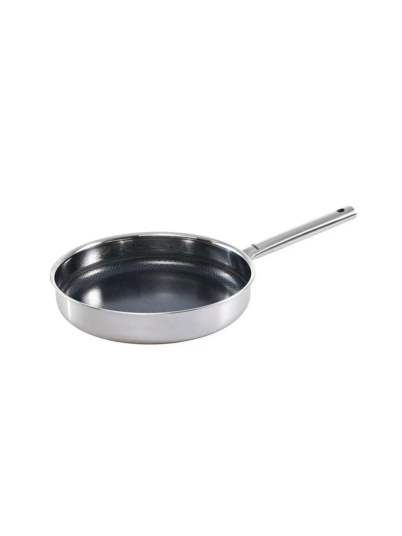 KELOMAT | Pfanne 24cm PRIME Edelstahl mit Wabenstruktur  | silber