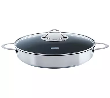 MasterClass Antihaft-Puddingtopf Mit Deckel (2 Liter) – Aus Stahl, Schwarz | Für Traditionelle Dampfpuddings | Spülmaschinengeeignet