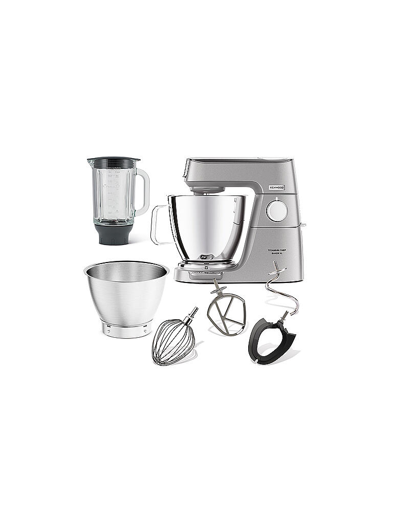 Bosch Küchenmaschine Welcher Rührer Für Was KENWOOD Küchenmaschine Titanium Chef Baker XL Silber KVL85.124SI silber
