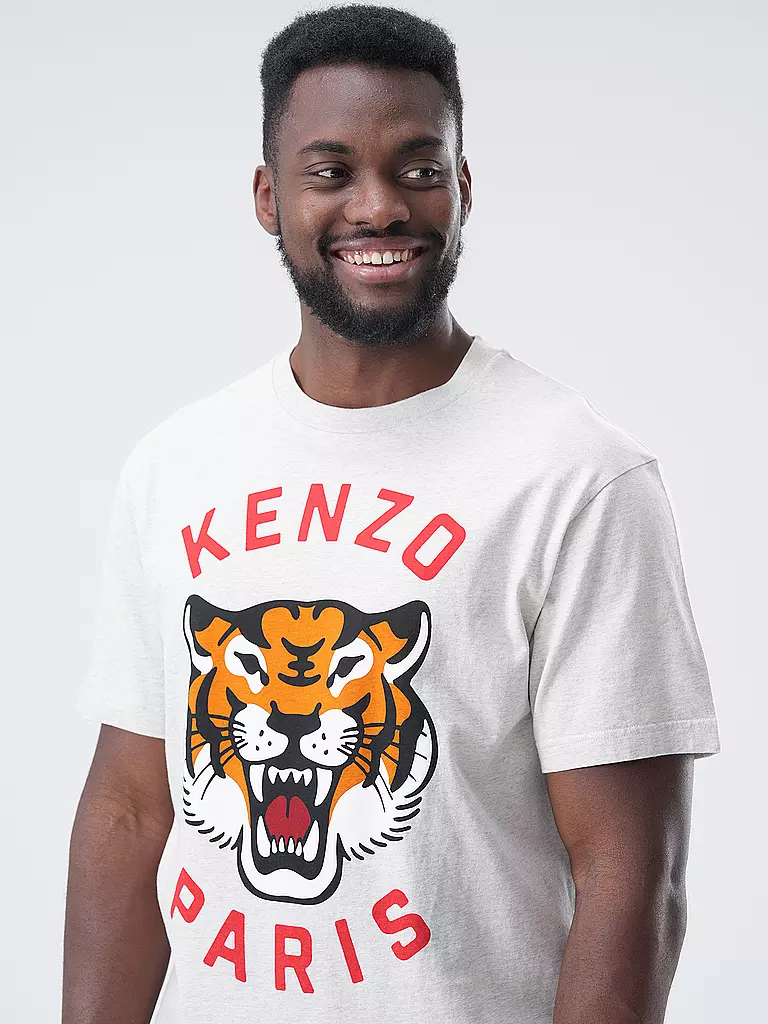 KENZO | T-Shirt LUCKY TIGER  | hellgrau