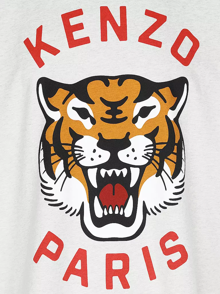 KENZO | T-Shirt LUCKY TIGER  | hellgrau