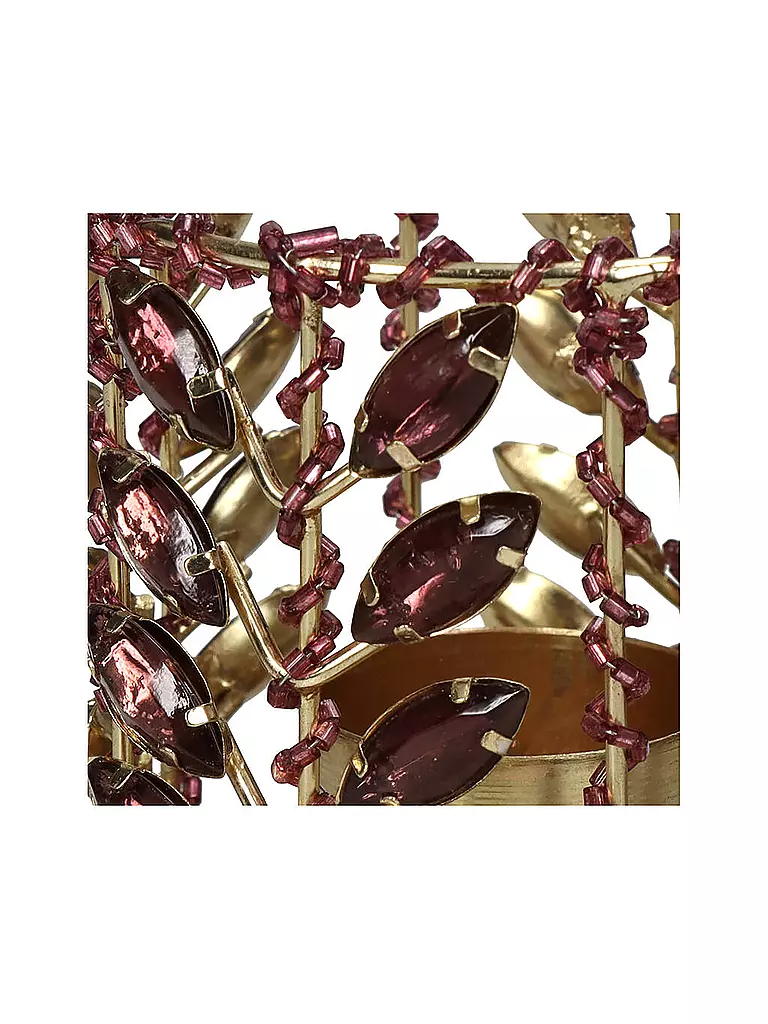 KERSTEN | Kerzenhalter BEADS 8x8cm Pink | beere