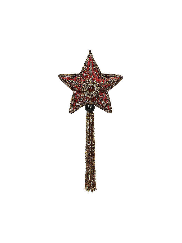 KERSTEN | Weihnachtsschmuck  Star Fabric 5cm | rot