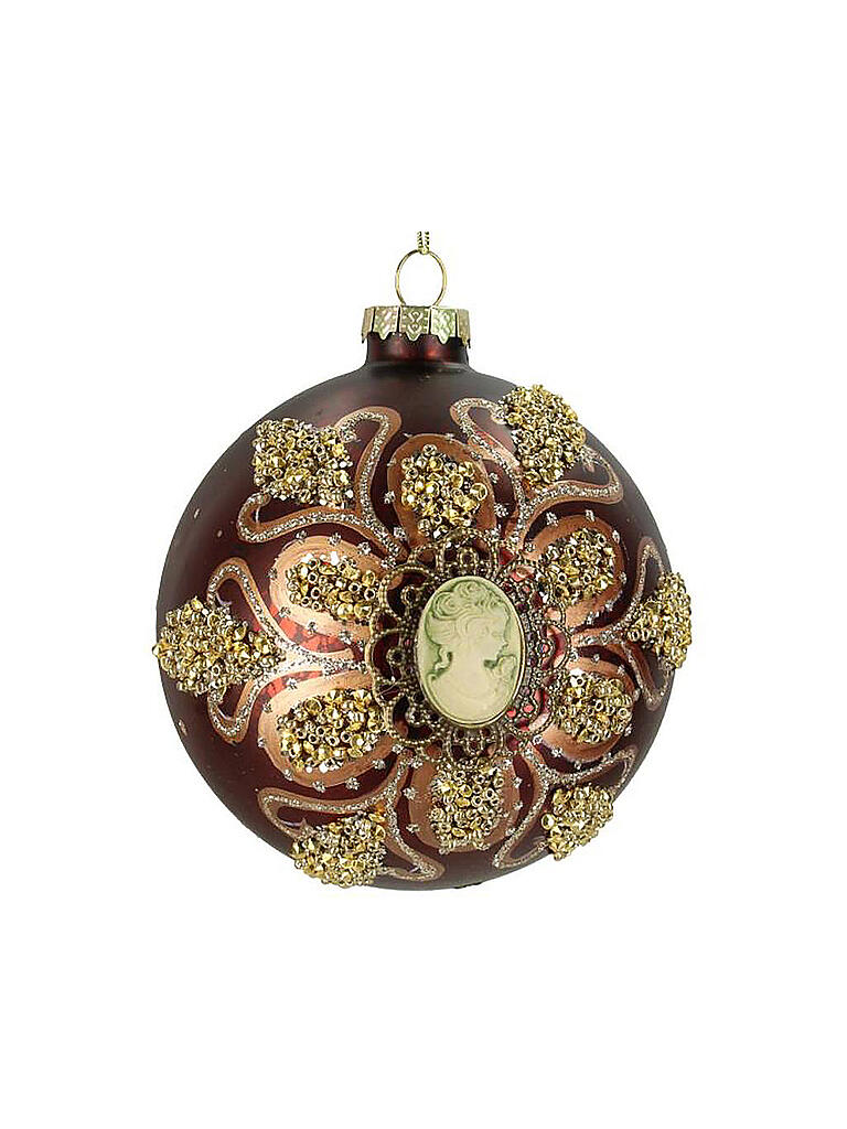 KERSTEN | Weihnachtsschmuck  Stein 10cm | rot