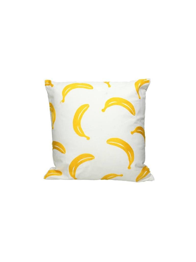 KERSTEN | Zierkissen gefüllt 45x45cm "Banana" | gelb