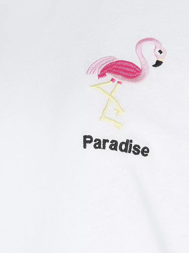 KEY LARGO | T-Shirt FLAMINGO | weiss
