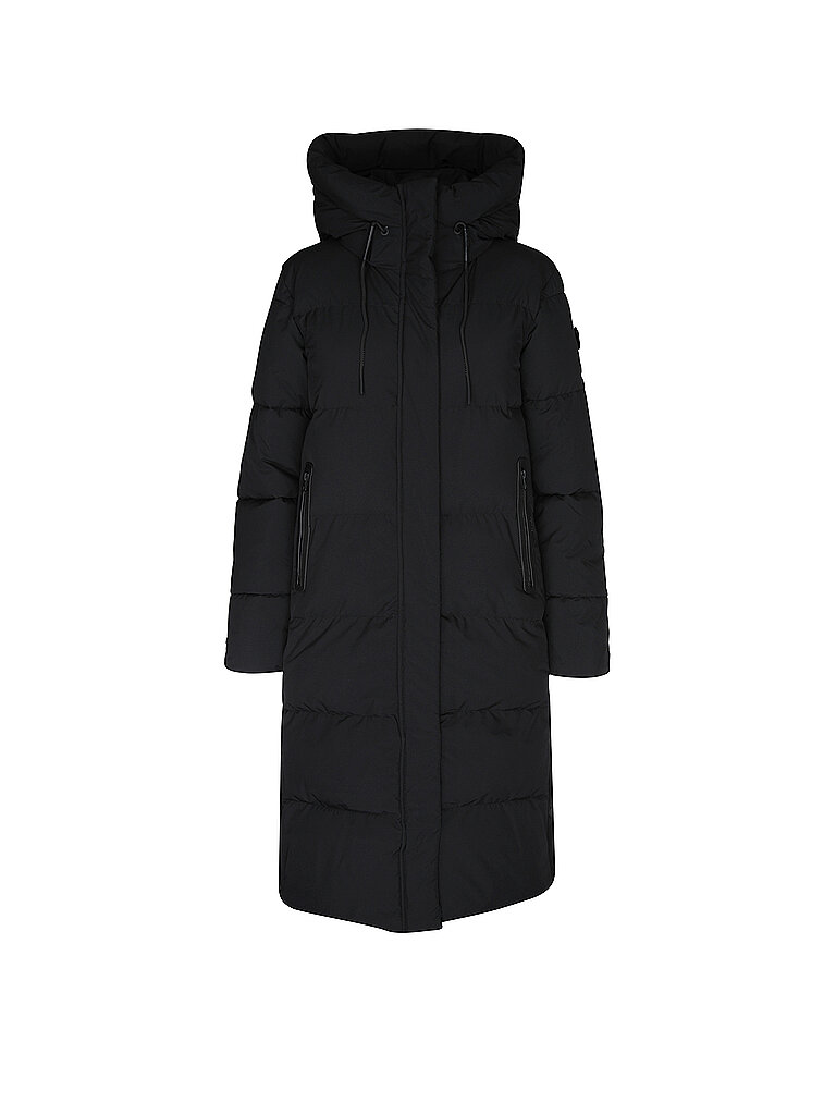 KHUJO Steppmantel schwarz | XS