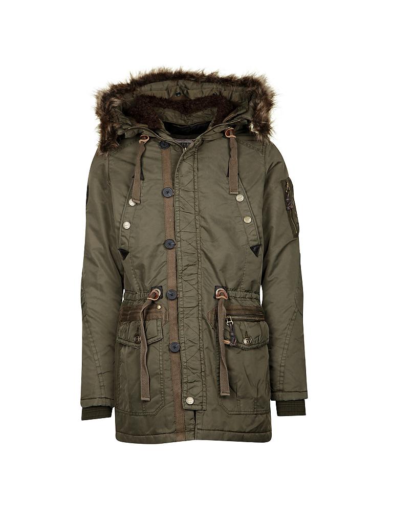 Schouderophalend Haalbaarheid caravan KHUJO Parka "Patrick" olive