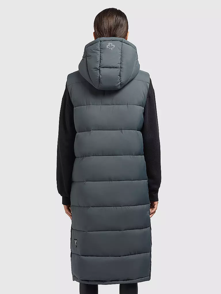 KHUJO | Steppgilet THE MAGNETA MATT | grau