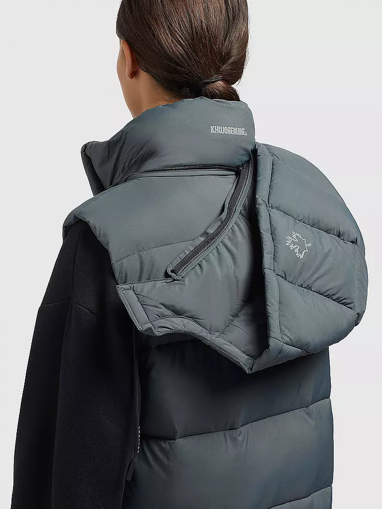 KHUJO | Steppgilet THE MAGNETA MATT | grau