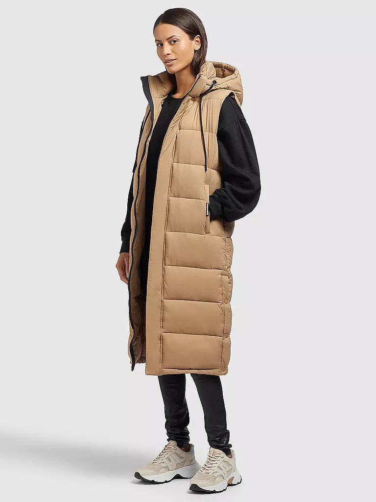 KHUJO | Steppgilet THE MAGNETA MATT | schwarz